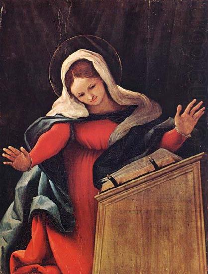 Virgin Annunciate, Lorenzo Lotto